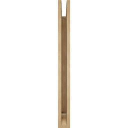 Ekena Millwork - BKTUR035X32X36BOA01RCPR - Timberthane Faux Wood Balboa Style Bracket, Traditional Ends, 3 1/2"W x 32"D x 36"H, Primed Tan