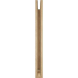 Ekena Millwork - BKTUR035X32X38BOA01RCPR - Timberthane Faux Wood Balboa Style Bracket, Traditional Ends, 3 1/2"W x 32"D x 38"H, Primed Tan