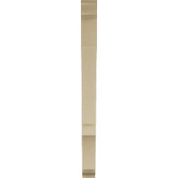 Ekena Millwork - BKTUR035X32X44BOA01RCPR - Timberthane Faux Wood Balboa Style Bracket, Traditional Ends, 3 1/2"W x 32"D x 44"H, Primed Tan