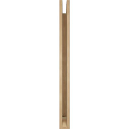 Ekena Millwork - BKTUR035X32X44BOA01RCPR - Timberthane Faux Wood Balboa Style Bracket, Traditional Ends, 3 1/2"W x 32"D x 44"H, Primed Tan