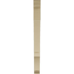Ekena Millwork - BKTUR035X34X42BOA01RCPR - Timberthane Faux Wood Balboa Style Bracket, Traditional Ends, 3 1/2"W x 34"D x 42"H, Primed Tan