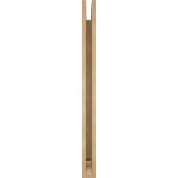 Ekena Millwork - BKTUR035X34X42BOA01RCPR - Timberthane Faux Wood Balboa Style Bracket, Traditional Ends, 3 1/2"W x 34"D x 42"H, Primed Tan