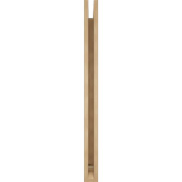 Ekena Millwork - BKTUR035X34X46BOA01RCPR - Timberthane Faux Wood Balboa Style Bracket, Traditional Ends, 3 1/2"W x 34"D x 46"H, Primed Tan