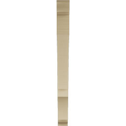 Ekena Millwork - BKTUR035X36X40BOA01RCPR - Timberthane Faux Wood Balboa Style Bracket, Traditional Ends, 3 1/2"W x 36"D x 40"H, Primed Tan