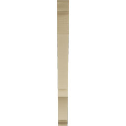 Ekena Millwork - BKTUR035X36X42BOA01RCPR - Timberthane Faux Wood Balboa Style Bracket, Traditional Ends, 3 1/2"W x 36"D x 42"H, Primed Tan