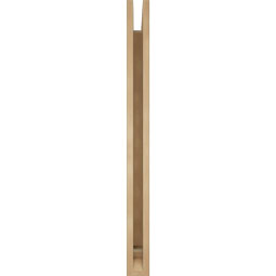 Ekena Millwork - BKTUR035X36X42BOA01RCPR - Timberthane Faux Wood Balboa Style Bracket, Traditional Ends, 3 1/2"W x 36"D x 42"H, Primed Tan