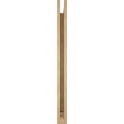 Ekena Millwork - BKTUR035X36X44BOA01RCPR - Timberthane Faux Wood Balboa Style Bracket, Traditional Ends, 3 1/2"W x 36"D x 44"H, Primed Tan