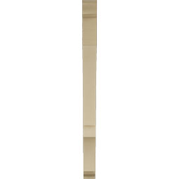Ekena Millwork - BKTUR035X36X48BOA01RCPR - Timberthane Faux Wood Balboa Style Bracket, Traditional Ends, 3 1/2"W x 36"D x 48"H, Primed Tan