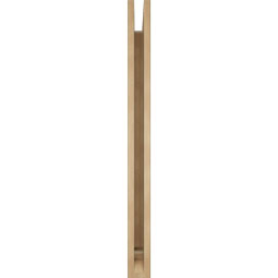 Ekena Millwork - BKTUR035X38X42BOA01RCPR - Timberthane Faux Wood Balboa Style Bracket, Traditional Ends, 3 1/2"W x 38"D x 42"H, Primed Tan