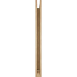 Ekena Millwork - BKTUR035X38X44BOA01RCPR - Timberthane Faux Wood Balboa Style Bracket, Traditional Ends, 3 1/2"W x 38"D x 44"H, Primed Tan