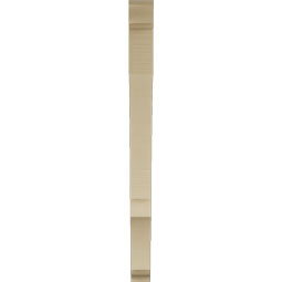 Ekena Millwork - BKTUR035X38X46BOA01RCPR - Timberthane Faux Wood Balboa Style Bracket, Traditional Ends, 3 1/2"W x 38"D x 46"H, Primed Tan