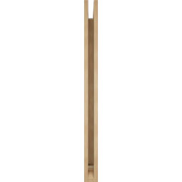 Ekena Millwork - BKTUR035X38X46BOA01RCPR - Timberthane Faux Wood Balboa Style Bracket, Traditional Ends, 3 1/2"W x 38"D x 46"H, Primed Tan