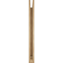 Ekena Millwork - BKTUR035X40X40BOA01RCPR - Timberthane Faux Wood Balboa Style Bracket, Traditional Ends, 3 1/2"W x 40"D x 40"H, Primed Tan