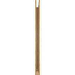 Ekena Millwork - BKTUR035X40X48BOA01RCPR - Timberthane Faux Wood Balboa Style Bracket, Traditional Ends, 3 1/2"W x 40"D x 48"H, Primed Tan