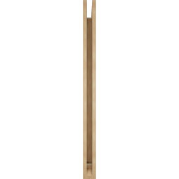 Ekena Millwork - BKTUR035X42X48BOA01RCPR - Timberthane Faux Wood Balboa Style Bracket, Traditional Ends, 3 1/2"W x 42"D x 48"H, Primed Tan
