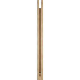 Ekena Millwork - BKTUR035X44X48BOA01RCPR - Timberthane Faux Wood Balboa Style Bracket, Traditional Ends, 3 1/2"W x 44"D x 48"H, Primed Tan