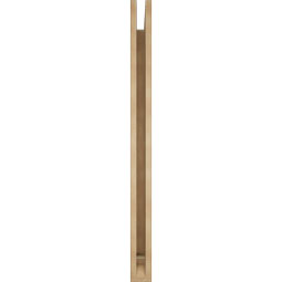 Ekena Millwork - BKTUR035X46X46BOA01RCPR - Timberthane Faux Wood Balboa Style Bracket, Traditional Ends, 3 1/2"W x 46"D x 46"H, Primed Tan