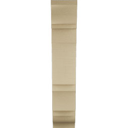 Ekena Millwork - BKTUR055X18X30BOA01RCPR - Timberthane Faux Wood Balboa Style Bracket, Traditional Ends, 5 1/2"W x 18"D x 30"H, Primed Tan