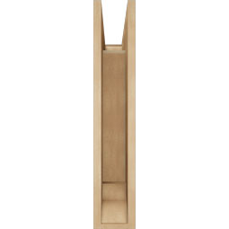 Ekena Millwork - BKTUR055X18X30BOA01RCPR - Timberthane Faux Wood Balboa Style Bracket, Traditional Ends, 5 1/2"W x 18"D x 30"H, Primed Tan