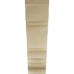 Ekena Millwork - BKTUR055X20X20BOA01RCPR - Timberthane Faux Wood Balboa Style Bracket, Traditional Ends, 5 1/2"W x 20"D x 20"H, Primed Tan