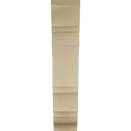 Ekena Millwork - BKTUR055X20X28BOA01RCPR - Timberthane Faux Wood Balboa Style Bracket, Traditional Ends, 5 1/2"W x 20"D x 28"H, Primed Tan