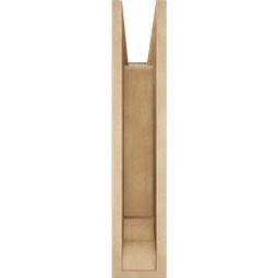 Ekena Millwork - BKTUR055X20X28BOA01RCPR - Timberthane Faux Wood Balboa Style Bracket, Traditional Ends, 5 1/2"W x 20"D x 28"H, Primed Tan