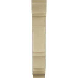 Ekena Millwork - BKTUR055X20X32BOA01RCPR - Timberthane Faux Wood Balboa Style Bracket, Traditional Ends, 5 1/2"W x 20"D x 32"H, Primed Tan