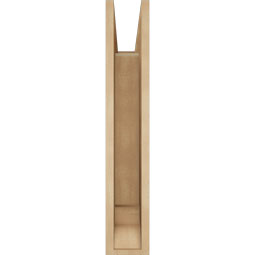 Ekena Millwork - BKTUR055X20X32BOA01RCPR - Timberthane Faux Wood Balboa Style Bracket, Traditional Ends, 5 1/2"W x 20"D x 32"H, Primed Tan