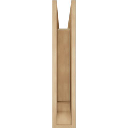 Ekena Millwork - BKTUR055X22X30BOA01RCPR - Timberthane Faux Wood Balboa Style Bracket, Traditional Ends, 5 1/2"W x 22"D x 30"H, Primed Tan