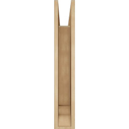Ekena Millwork - BKTUR055X22X34BOA01RCPR - Timberthane Faux Wood Balboa Style Bracket, Traditional Ends, 5 1/2"W x 22"D x 34"H, Primed Tan