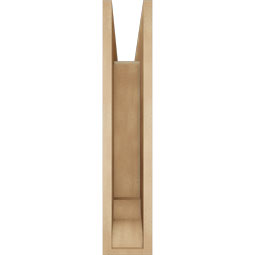 Ekena Millwork - BKTUR055X24X28BOA01RCPR - Timberthane Faux Wood Balboa Style Bracket, Traditional Ends, 5 1/2"W x 24"D x 28"H, Primed Tan