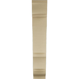Ekena Millwork - BKTUR055X24X32BOA01RCPR - Timberthane Faux Wood Balboa Style Bracket, Traditional Ends, 5 1/2"W x 24"D x 32"H, Primed Tan