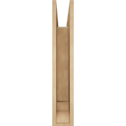 Ekena Millwork - BKTUR055X24X32BOA01RCPR - Timberthane Faux Wood Balboa Style Bracket, Traditional Ends, 5 1/2"W x 24"D x 32"H, Primed Tan