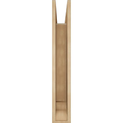 Ekena Millwork - BKTUR055X24X36BOA01RCPR - Timberthane Faux Wood Balboa Style Bracket, Traditional Ends, 5 1/2"W x 24"D x 36"H, Primed Tan