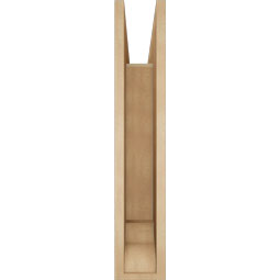 Ekena Millwork - BKTUR055X26X30BOA01RCPR - Timberthane Faux Wood Balboa Style Bracket, Traditional Ends, 5 1/2"W x 26"D x 30"H, Primed Tan