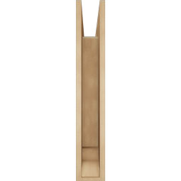 Ekena Millwork - BKTUR055X26X34BOA01RCPR - Timberthane Faux Wood Balboa Style Bracket, Traditional Ends, 5 1/2"W x 26"D x 34"H, Primed Tan