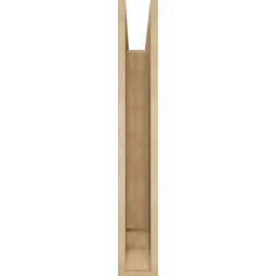 Ekena Millwork - BKTUR055X26X38BOA01RCPR - Timberthane Faux Wood Balboa Style Bracket, Traditional Ends, 5 1/2"W x 26"D x 38"H, Primed Tan