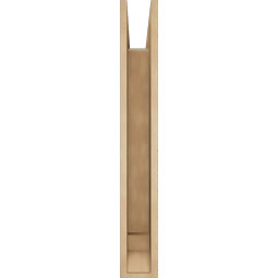 Ekena Millwork - BKTUR055X28X40BOA01RCPR - Timberthane Faux Wood Balboa Style Bracket, Traditional Ends, 5 1/2"W x 28"D x 40"H, Primed Tan