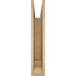 Ekena Millwork - BKTUR055X30X30BOA01RCPR - Timberthane Faux Wood Balboa Style Bracket, Traditional Ends, 5 1/2"W x 30"D x 30"H, Primed Tan