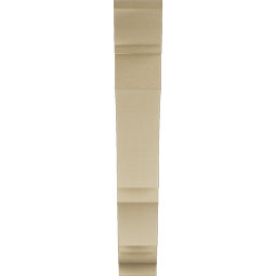Ekena Millwork - BKTUR055X30X36BOA01RCPR - Timberthane Faux Wood Balboa Style Bracket, Traditional Ends, 5 1/2"W x 30"D x 36"H, Primed Tan