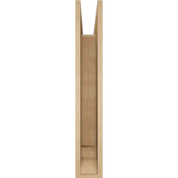 Ekena Millwork - BKTUR055X30X36BOA01RCPR - Timberthane Faux Wood Balboa Style Bracket, Traditional Ends, 5 1/2"W x 30"D x 36"H, Primed Tan