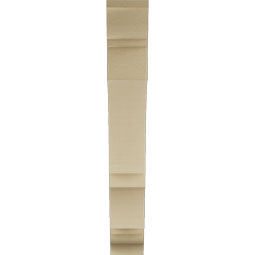 Ekena Millwork - BKTUR055X30X38BOA01RCPR - Timberthane Faux Wood Balboa Style Bracket, Traditional Ends, 5 1/2"W x 30"D x 38"H, Primed Tan