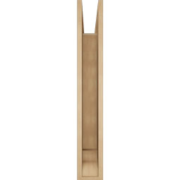 Ekena Millwork - BKTUR055X30X38BOA01RCPR - Timberthane Faux Wood Balboa Style Bracket, Traditional Ends, 5 1/2"W x 30"D x 38"H, Primed Tan