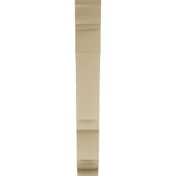 Ekena Millwork - BKTUR055X30X42BOA01RCPR - Timberthane Faux Wood Balboa Style Bracket, Traditional Ends, 5 1/2"W x 30"D x 42"H, Primed Tan