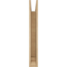 Ekena Millwork - BKTUR055X30X42BOA01RCPR - Timberthane Faux Wood Balboa Style Bracket, Traditional Ends, 5 1/2"W x 30"D x 42"H, Primed Tan