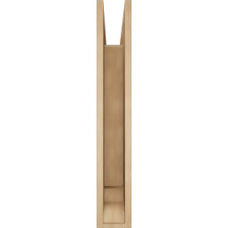 Ekena Millwork - BKTUR055X32X36BOA01RCPR - Timberthane Faux Wood Balboa Style Bracket, Traditional Ends, 5 1/2"W x 32"D x 36"H, Primed Tan