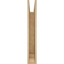 Ekena Millwork - BKTUR055X32X38BOA01RCPR - Timberthane Faux Wood Balboa Style Bracket, Traditional Ends, 5 1/2"W x 32"D x 38"H, Primed Tan