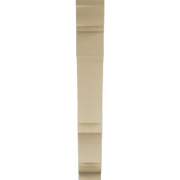 Ekena Millwork - BKTUR055X32X40BOA01RCPR - Timberthane Faux Wood Balboa Style Bracket, Traditional Ends, 5 1/2"W x 32"D x 40"H, Primed Tan