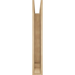 Ekena Millwork - BKTUR055X32X40BOA01RCPR - Timberthane Faux Wood Balboa Style Bracket, Traditional Ends, 5 1/2"W x 32"D x 40"H, Primed Tan