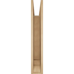 Ekena Millwork - BKTUR055X34X34BOA01RCPR - Timberthane Faux Wood Balboa Style Bracket, Traditional Ends, 5 1/2"W x 34"D x 34"H, Primed Tan